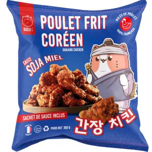 POULET FRIT COREEN HONEY SOY BUDJI (12x350G) + LIVRAISON COMPRISE