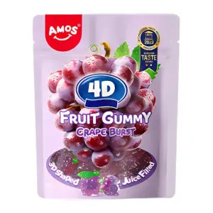 AMOS 4D GRAPE FRUIT GUMMY (24x65g)