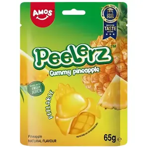 AMOS PEELERZ GUMMY PINEAPPLE (24x65g)