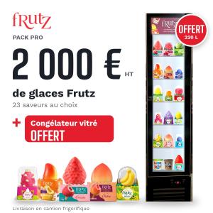 Pack Frutz Pro - 2 000 € de glaces + Congélateur vitré OFFERT